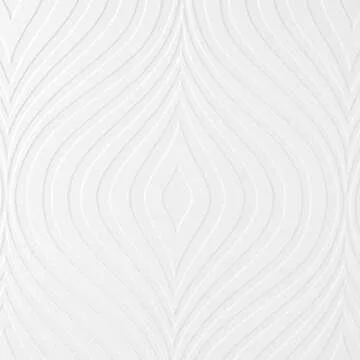 Graham and Brown Curvy White Paintable Wallpaper
