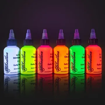 Bloodline Ink UV 6 Color Set - Vibrant Fluorescent Inks