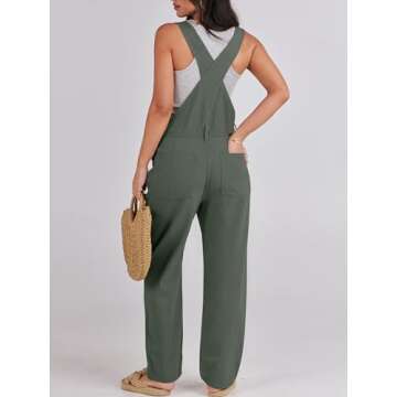 ANRABESS Womens Jean Overalls Loose Fit Adjustable Strap Denim Jumpsuits Rompers Bib Overall 2025 Sp...