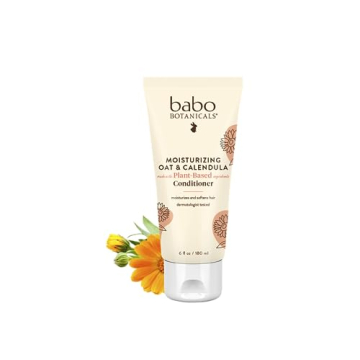 Babo Botanicals Moisturizing Oat & Calendula Conditioner - Silicone-Free - For Dry or Sensitive Skin...