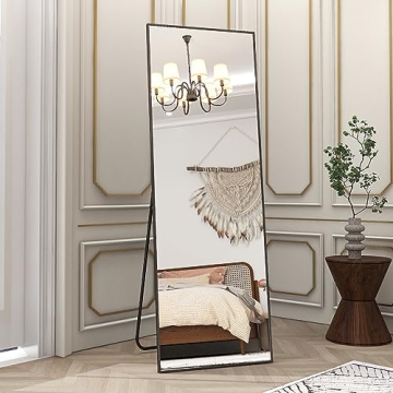 BEAUTYPEAK Full Length Mirror, 58"x18" Standing Hanging or Leaning Against Wall Floor Mirrors Body D...