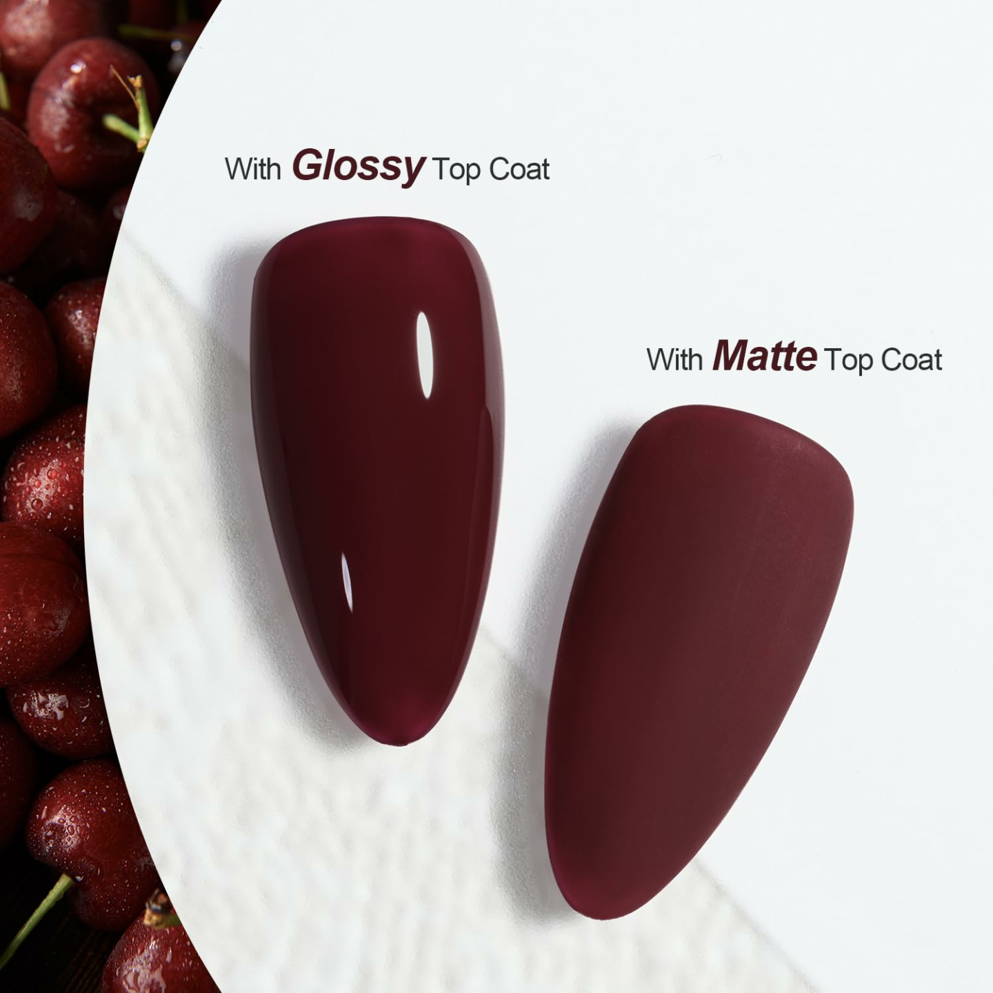 GAOY Dark Red Cherry 16ml Gel Nail Polish