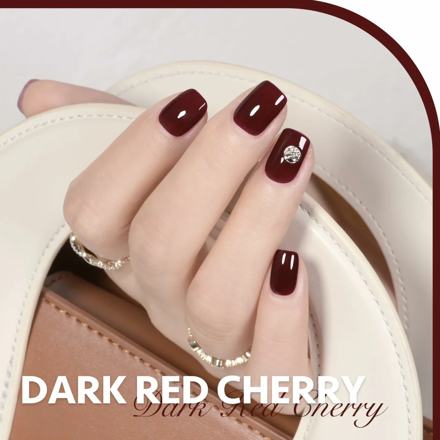 GAOY Dark Red Cherry 16ml Gel Nail Polish