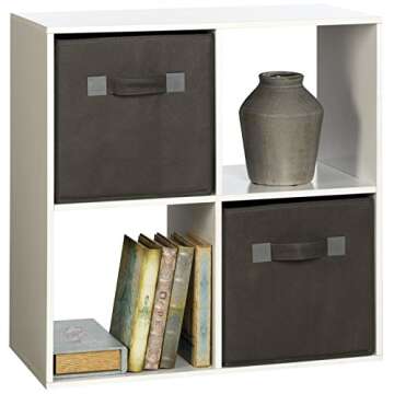 OneSpace 50-41201 4-Cube Organizer, White