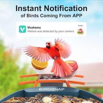 birdsnap® PAV - Smart Bird Feeder with Camera, 5 DIY Add-ons & 64GB Card Record Bird Video Bird Hou...