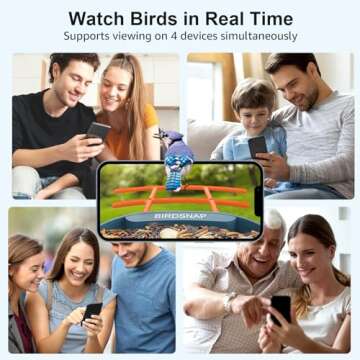 birdsnap® PAV - Smart Bird Feeder with Camera, 5 DIY Add-ons & 64GB Card Record Bird Video Bird House for Outside, AI Identify Bird Auto Capture with Solar Panel, Ideal Gift for Bird Lover, Blue
