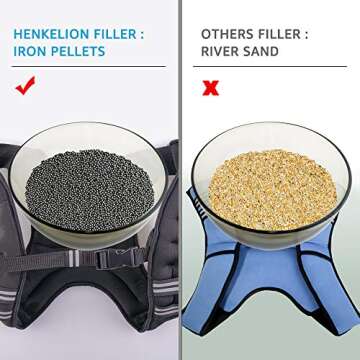 Henkelion Weighted Vest Weight Vest for Men Women Kids Weights Included, Body Weight Vests Adjustable for Running, Training Workout, Jogging, Walking