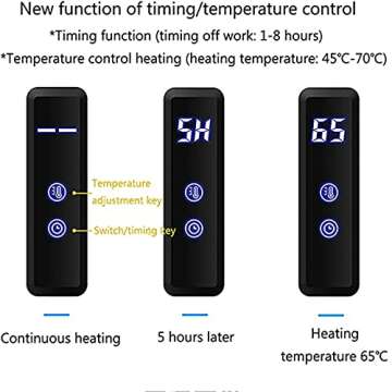 DUDYP Gold Heated Towel Warmer Radiator Bathroom Accessories, Built-in Timer Temperature Control 10 Bars Electric Heated Towel Racks for Bathroom, Stainless Steel Towel Warmer Drying Rack, (Hardwired)