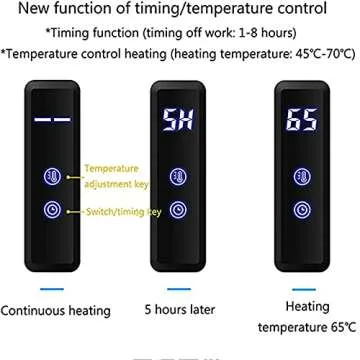 DUDYP Gold Heated Towel Warmer Radiator Bathroom Accessories, Built-in Timer Temperature Control 10 Bars Electric Heated Towel Racks for Bathroom, Stainless Steel Towel Warmer Drying Rack, (Hardwired)