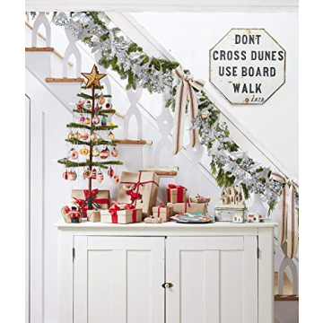 Artiflr Silver Berry Christmas Garland, 6Foot Flexible Artificial Berry Garland for Indoor Outdoor Home Fireplace Decoration for Winter Christmas Holiday New Year Decor