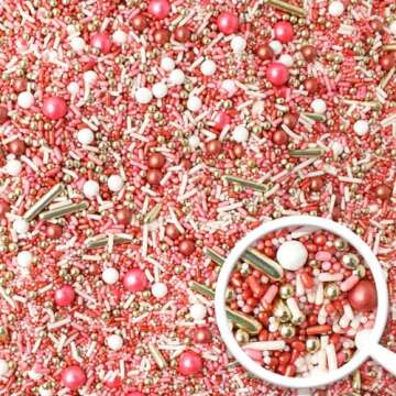 Vintage Rose Gold Sprinkle Mix for Elegant Baking