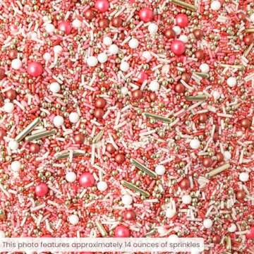 Vintage Rose Gold Sprinkle Mix for Elegant Baking