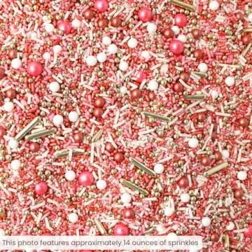 Vintage Rose Gold Sprinkle Mix for Elegant Baking
