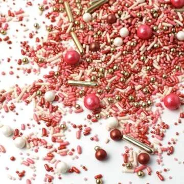Vintage Rose Gold Sprinkle Mix for Elegant Baking
