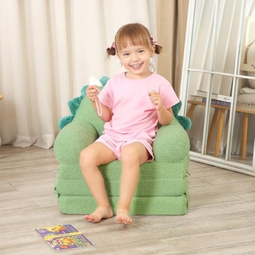 MOMCAYWEX Kids Sofa, Triceratops Toddler Couch