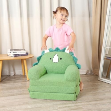 MOMCAYWEX Kids Sofa, Triceratops Toddler Couch