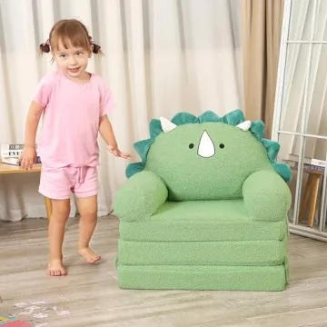 MOMCAYWEX Kids Sofa, Triceratops Toddler Couch