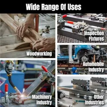 POWERTEC 20306 Toggle Clamp with Adjustable U Bolt Grip