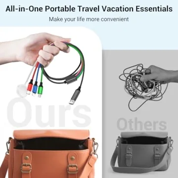 Durable 4 in 2 Charging Cable for All Devices