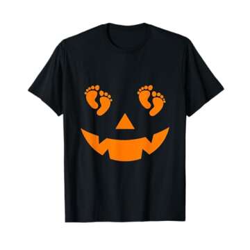 Baby Feet Pumpkin Halloween Nurse Spooky Nurse T-Shirt