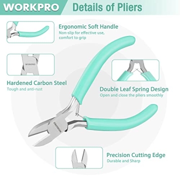 Crafting with Ease: WORKPRO Jewelry Pliers Set