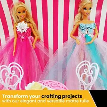 Expo International Decorative Matte Tulle, Spool of 6 Inches X 25 Yards, Polyester-Made Tulle Fabric, Matte Finish, Lightweight, Versatile, Washable, Easy-to-Use / Green