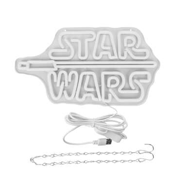 Gaming Neon Sign, Lightsaber Led Signs,GameRoom Decor,Outer Space Gaming Wars Decoration,Game Art Light for Game Room,Man Cave,Bar,Party,Game Signs for Men,Teens,Gamers,Size 16.5 * 8.6 inches(XD107)