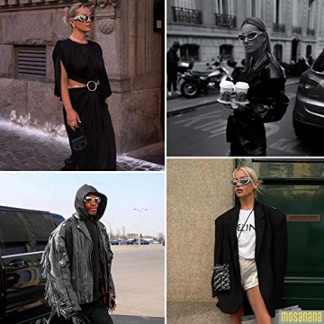 mosanana Y2K Wrap Around Polarized Sunglasses for Everyone