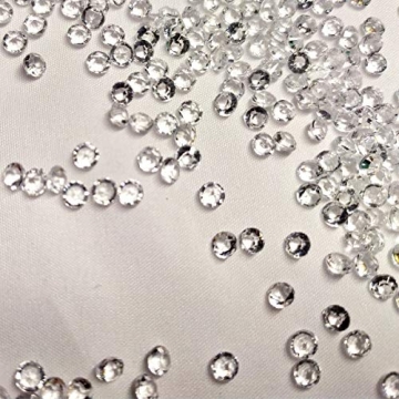 HAVII 10,000pcs Clear Acrylic Crystal Diamonds for Crafts