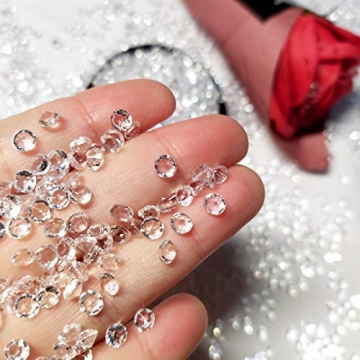 HAVII 10,000pcs Clear Acrylic Crystal Diamonds for Crafts