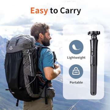 Sensyne 62'' Magstick Selfie Stick Tripod, All-in-One Phone Tripod with Magnetic Phone Holder and Detachable Wireless Remote, Compatible with MagSafe, All Cell Phones