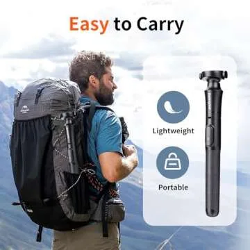 Sensyne 62'' Magstick Selfie Stick Tripod, All-in-One Phone Tripod with Magnetic Phone Holder and Detachable Wireless Remote, Compatible with MagSafe, All Cell Phones