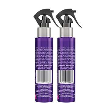 John Frieda Frizz Ease 3 Day Straight Heat Protection Spray, Keeps Hair Straight and Frizz-Free for 3 Days, Keratin-Infused Flat Iron & Styling Spray for a Smooth, Sleek Finish, 3.5 Oz, Pack of 2
