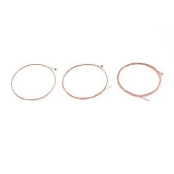 Geesatis Acoustic Guitar Strings 2 Sets Rose Red Silver