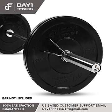 Spring Clips by D1F, Set of 2 - for 2” Olympic Barbell Weight and Plates - Spring Lock Collars for Weightlifting, Strength Training, Working Out - Firm Grip, Plate Weight Clamps for Gym Bars