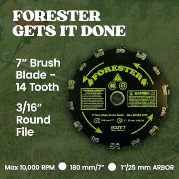 Durable FORESTER Brush Cutter Blades for Easy Trimming Solutions