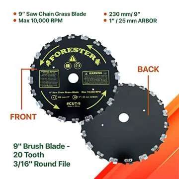 Durable FORESTER Brush Cutter Blades for Easy Trimming Solutions