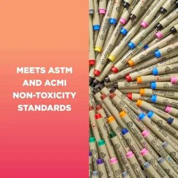 Sakura Pigma Sensei Manga Drawing Kit - Archival Black Ink Pens with Pencil & Eraser - Pens for Drawing Manga, Cartoon, & More - Assorted Nib Sizes - 6 Pack