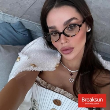 Breaksun Oval Glasses for Stylish Eye Protection