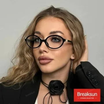 Breaksun Oval Glasses for Stylish Eye Protection