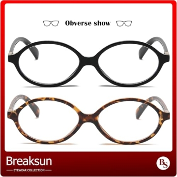 Breaksun Oval Glasses for Stylish Eye Protection