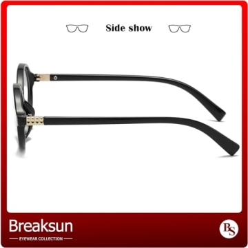 Breaksun Oval Glasses for Stylish Eye Protection