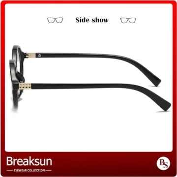 Breaksun Oval Glasses for Stylish Eye Protection