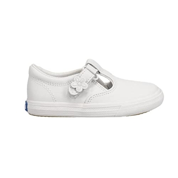 Keds Daphne Mary Jane Flat - White Leather for Girls