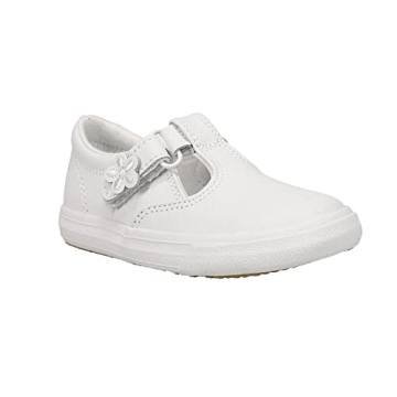 Keds Daphne Mary Jane Flat - White Leather for Girls