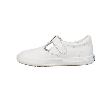 Keds Daphne Mary Jane Flat - White Leather for Girls