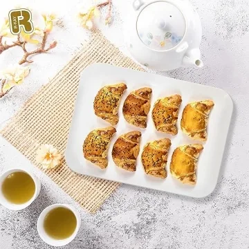 R-kay 3 Pack White Plastic Serving Trays for Every Event