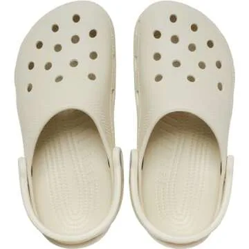 Comfortable Crocs Unisex Classic Clogs in Bone Color 8