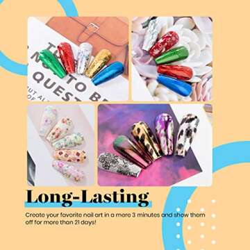 Beetles Nail Art Foil Glue Gel for Foil Stickers Nail Glue Transfer Tips Star Glues Nail Art Manicure DIY LED Lamp Required Soak Off 15ML 2 Bottle