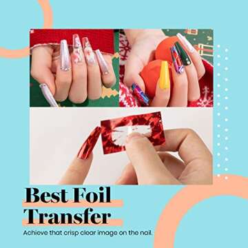 Beetles Nail Art Foil Glue Gel for Foil Stickers Nail Glue Transfer Tips Star Glues Nail Art Manicure DIY LED Lamp Required Soak Off 15ML 2 Bottle